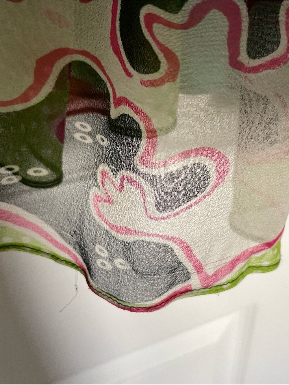 Diane von Furstenberg Silk Strapless Abstract Print Dress Size 2 - Picture 16 of 16